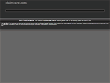 Tablet Screenshot of claimcare.com